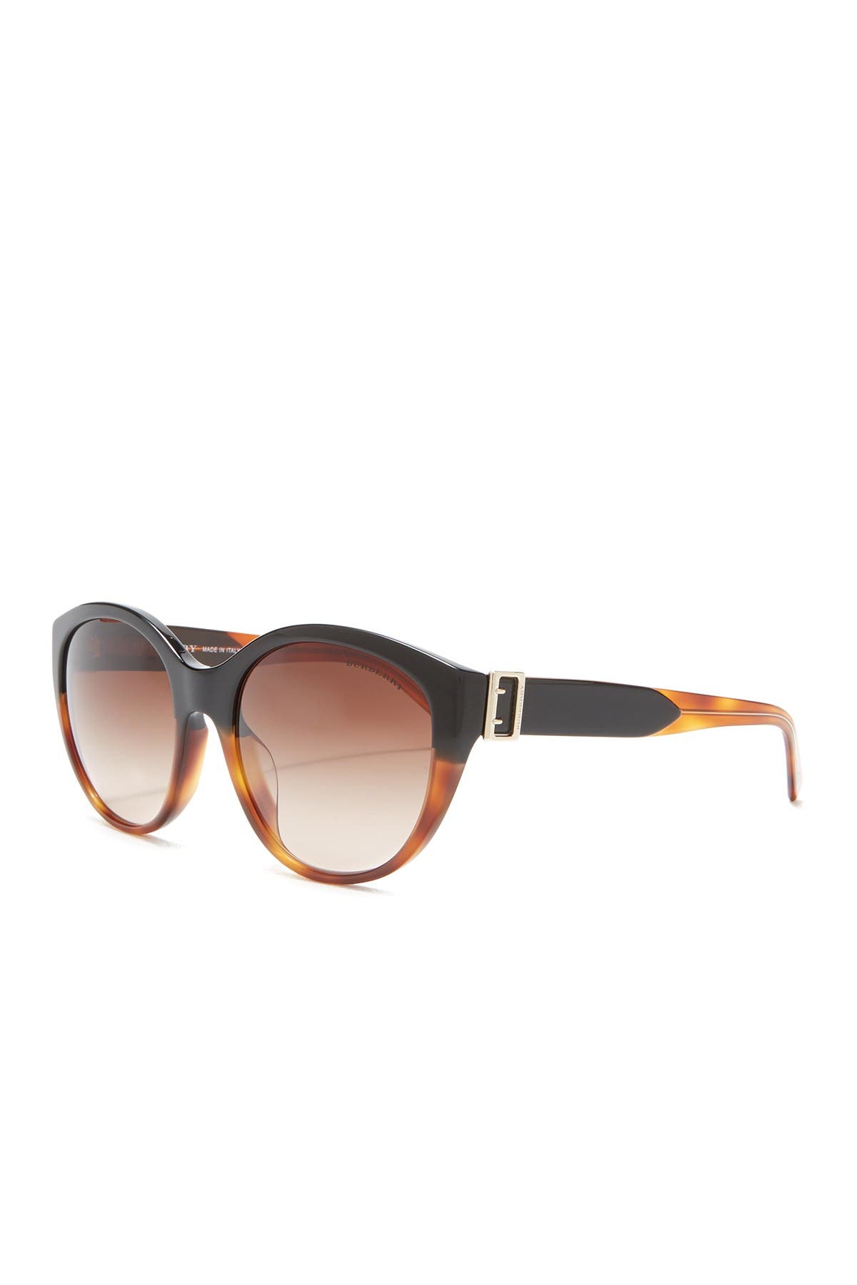 burberry 55mm round sunglasses