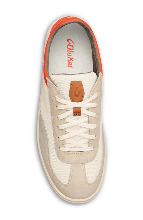 Shop Olukai Punini Sneaker In Off White/molten Orange