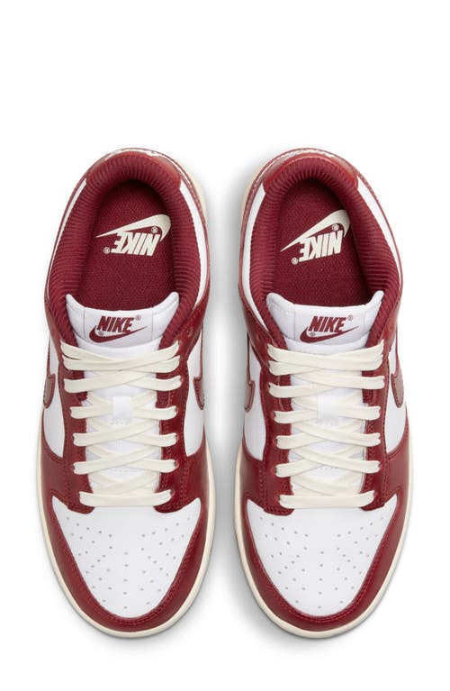 Nike Dunk Low Premium Sneaker In Red