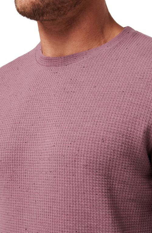 Travismathew Cloud Waffle Crewneck Tee In Flint