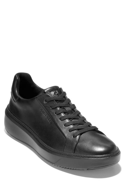 Cole Haan Grandpro Topspin Sneaker In Black Leather/black
