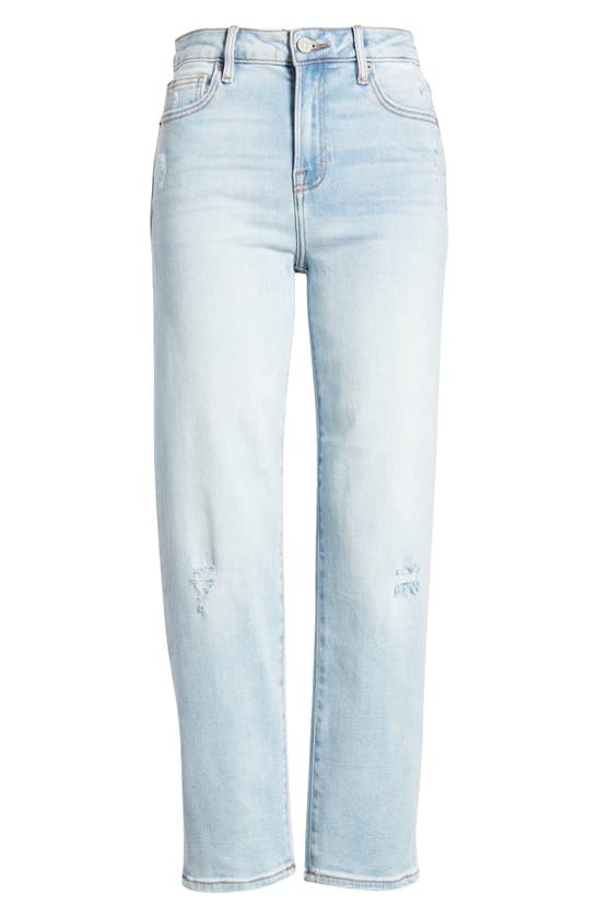 Shop Hidden Jeans High Waist Ankle Straight Leg Jeans In Light Wash