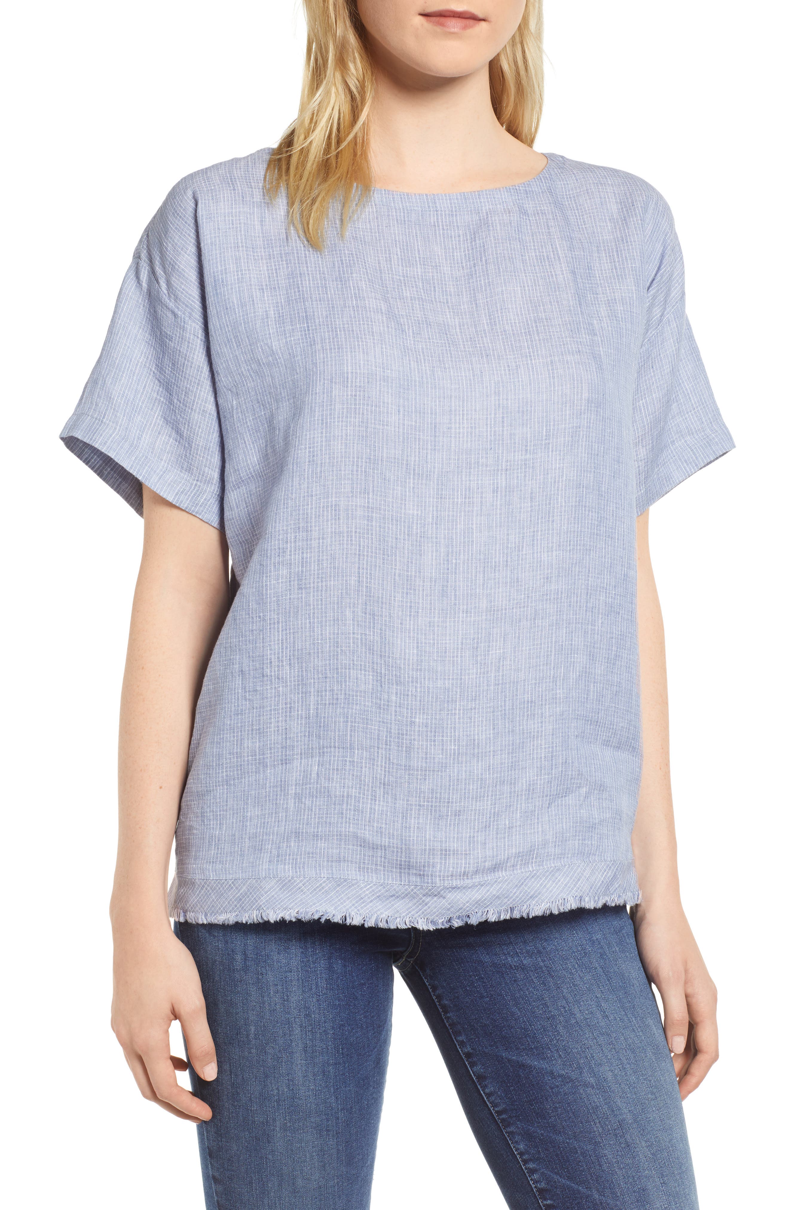 eileen fisher linen blouse