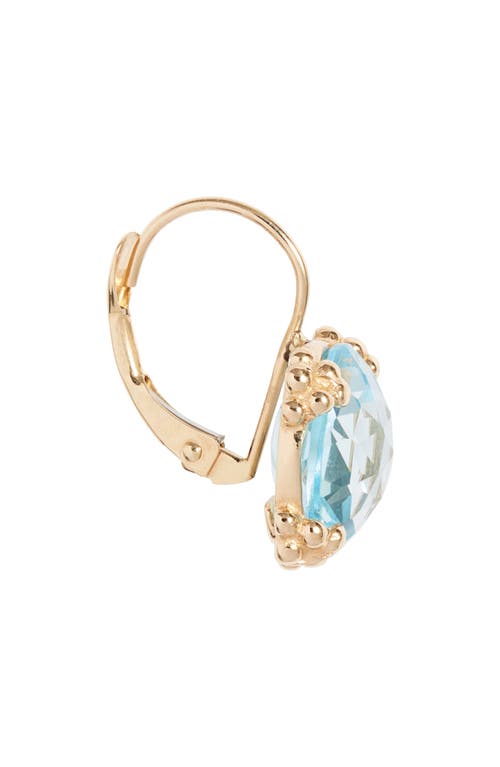 Anzie 14k Yellow Gold Dew Drop Cluster Earrings In Blue
