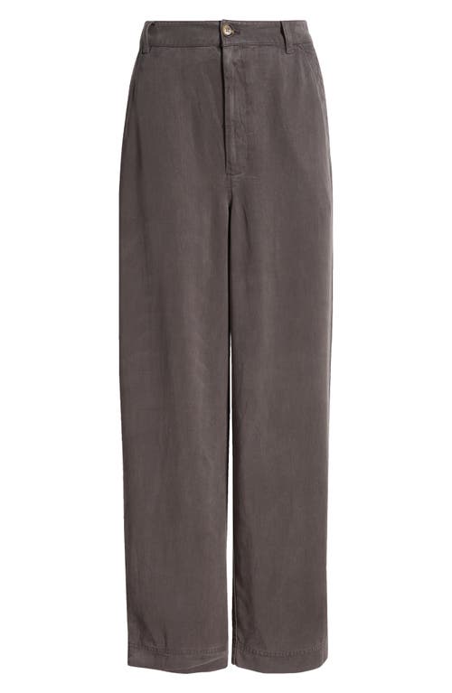 Shop Treasure & Bond Flat Front Straight Leg Pants In Grey Pavement