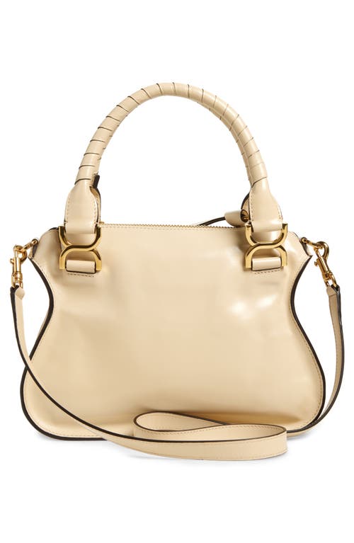 Chloé Small Marcie Leather Satchel In Sweet Beige