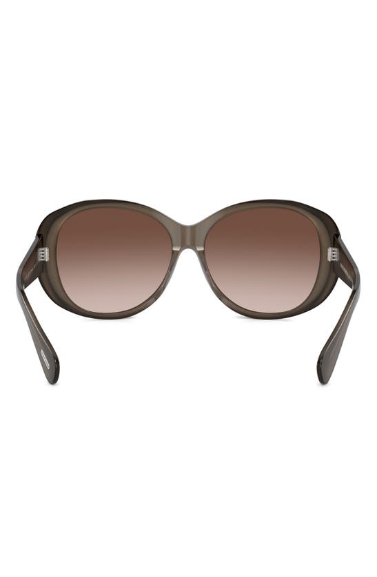 Oliver Peoples Maridan 62mm Oversize Round Sunglasses In Taupe