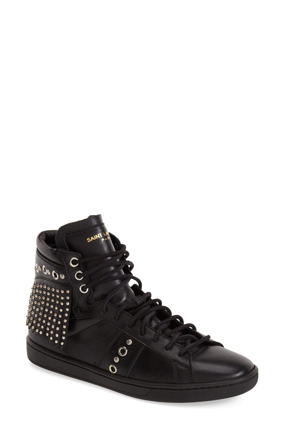saint laurent fringe sneakers