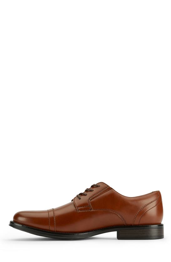Dockers Garfield Mens Faux Leather Toe Cap Oxfords In Tan