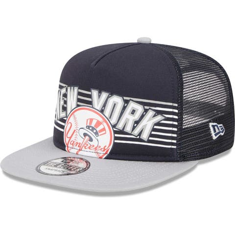 New York Yankees Mitchell & Ness Curveball Trucker Snapback Hat - Gray