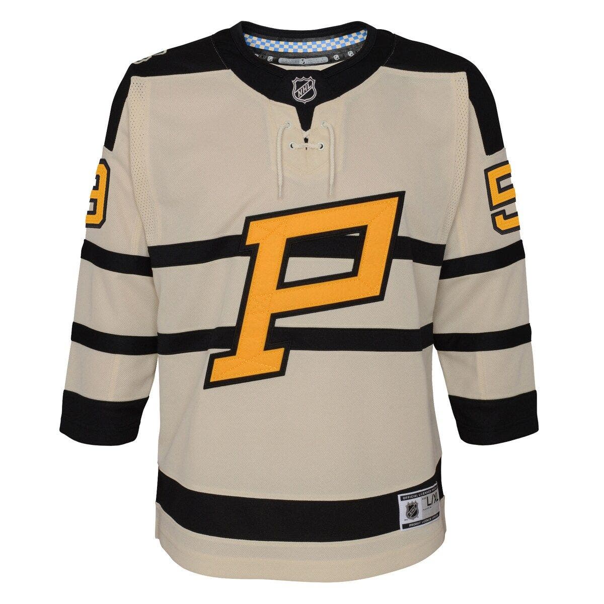 Outerstuff Youth Jake Guentzel Cream Pittsburgh Penguins 2023 Winter