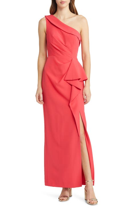 Eye On Design: Red Chiffon and Organza Gown By Brandon Maxwell