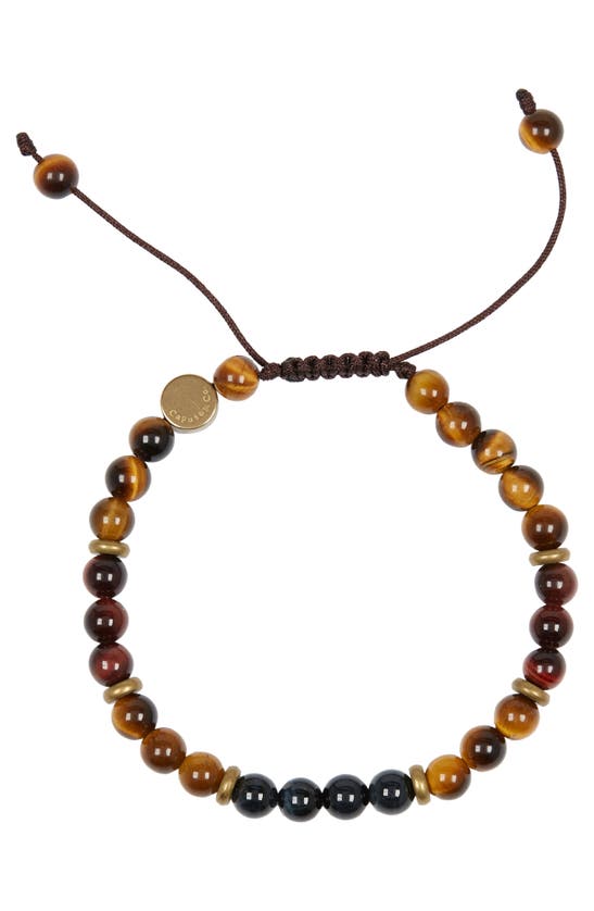 Caputo & Co Protection Gemstone Bracelet In Tiger Eye