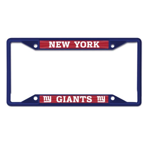WINCRAFT New York Giants Chrome Color License Plate Frame in Blue