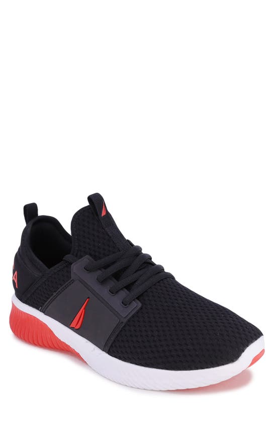 Nautica Rainey Sport Sneaker In Black/ Red ModeSens