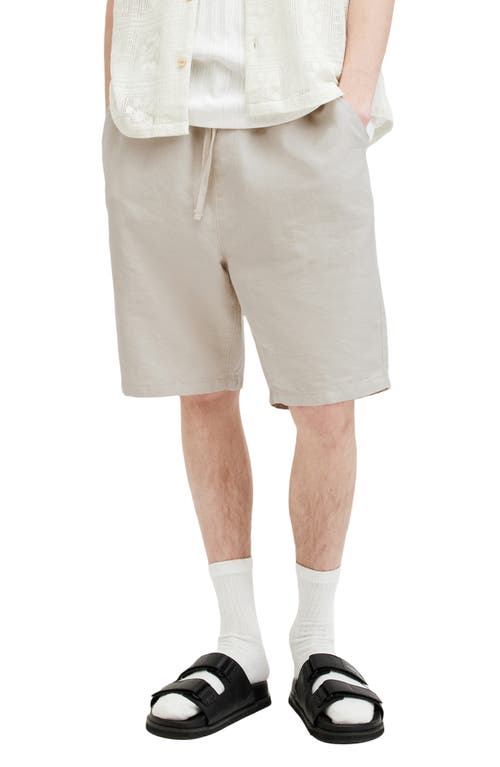 AllSaints Hanbury Cotton & Linen Shorts at Nordstrom,