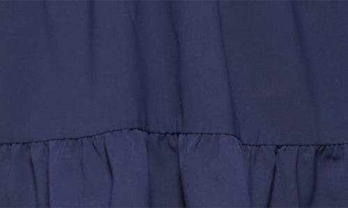 Shop Kensie Long Sleeve Tiered Dress In Navy Multi
