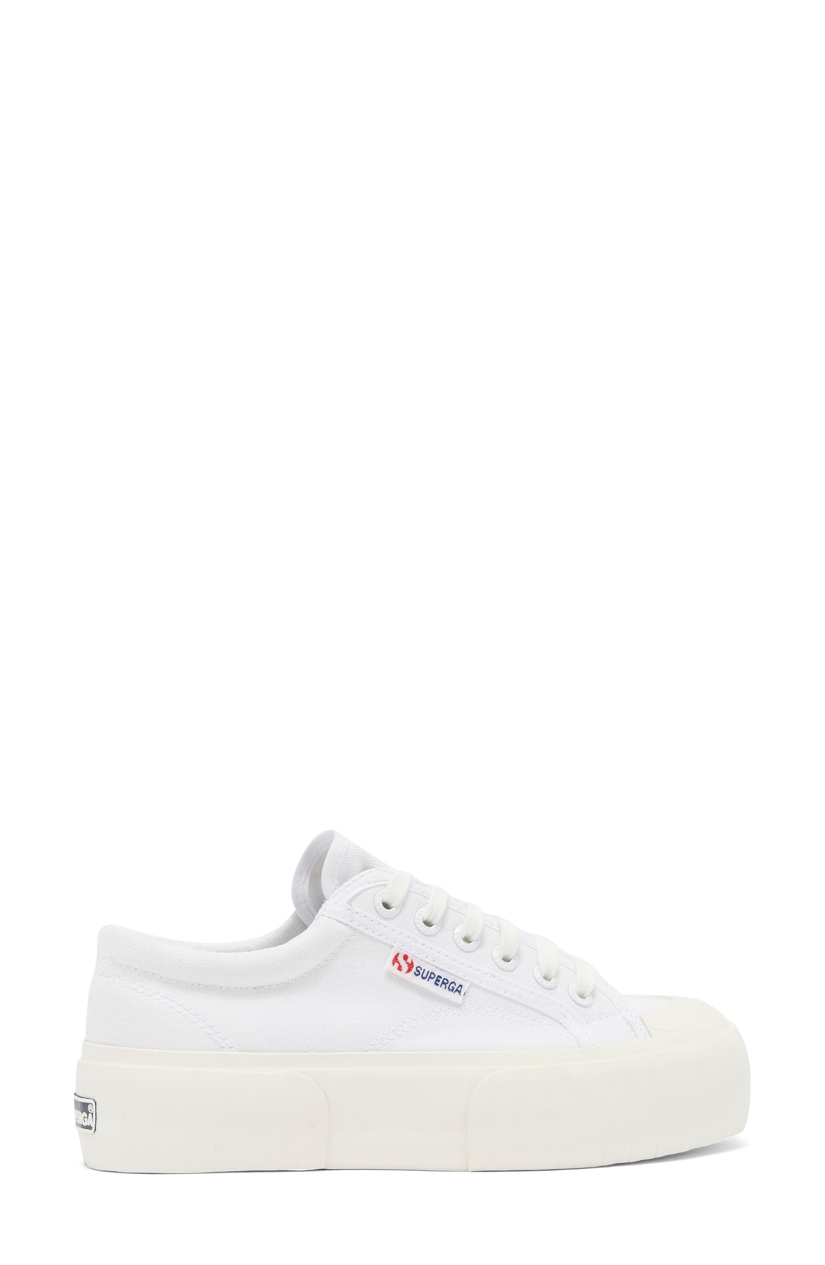 superga leer platform
