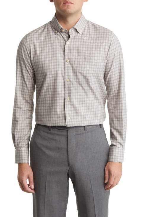 Luxe Glenn Palid Twill Button-Down Shirt