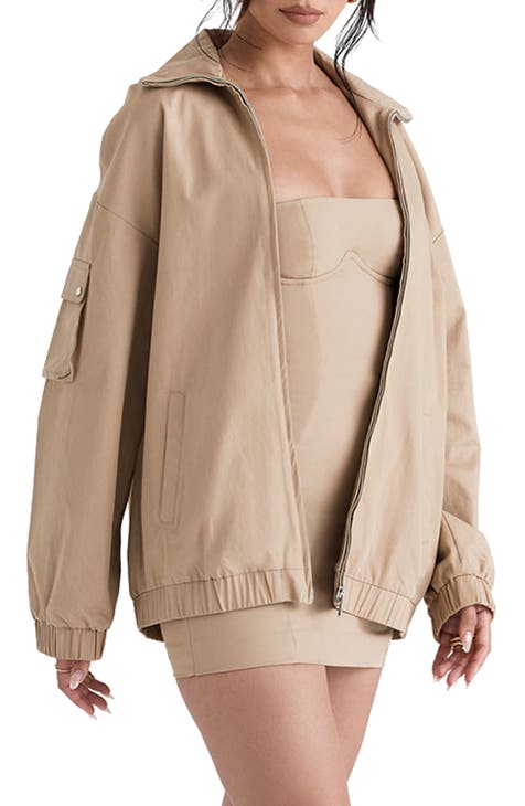 jacket womens twill | Nordstrom cotton
