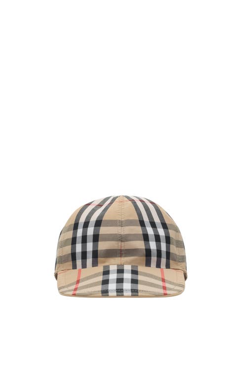 Shop Burberry Reversible Cotton Baseball Cap In Sand