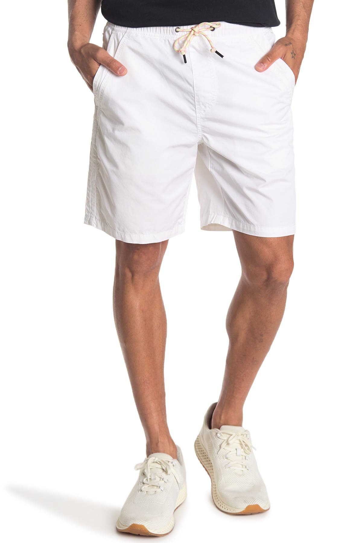Union Denim Sun-sational Pull-on Woven Shorts In Open White