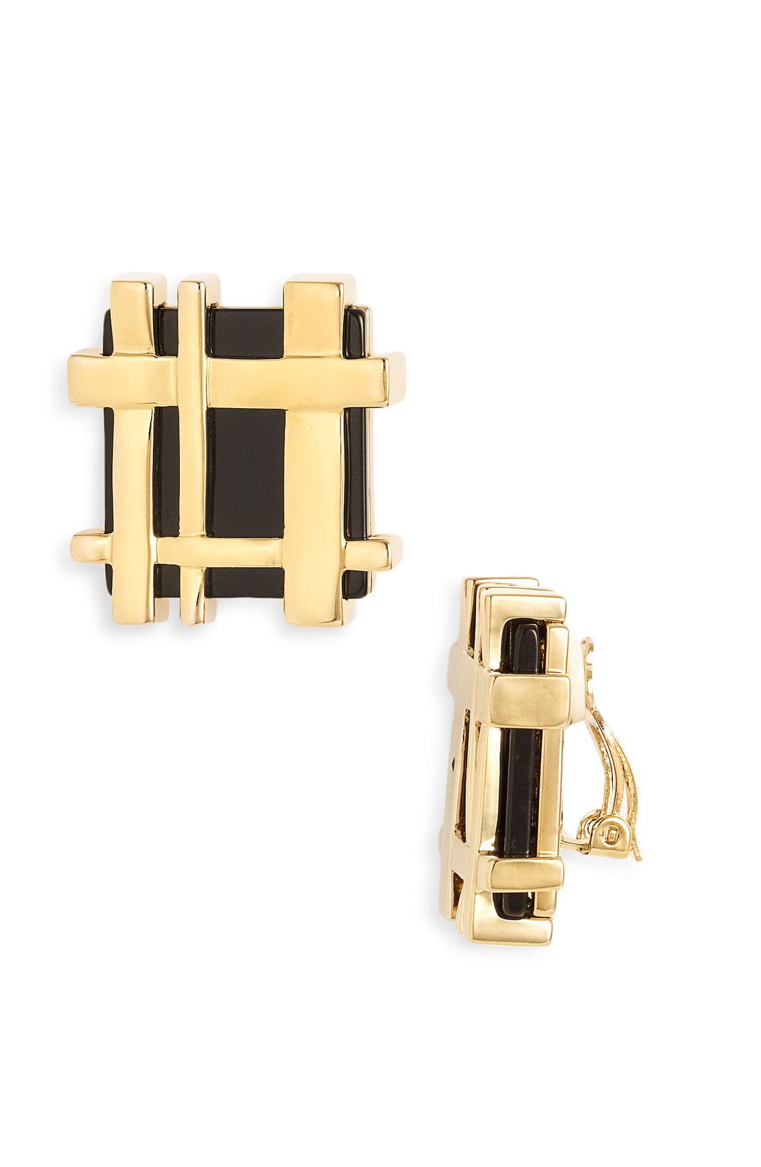 Tory Burch 'Gingham Stud' Earrings Nordstrom
