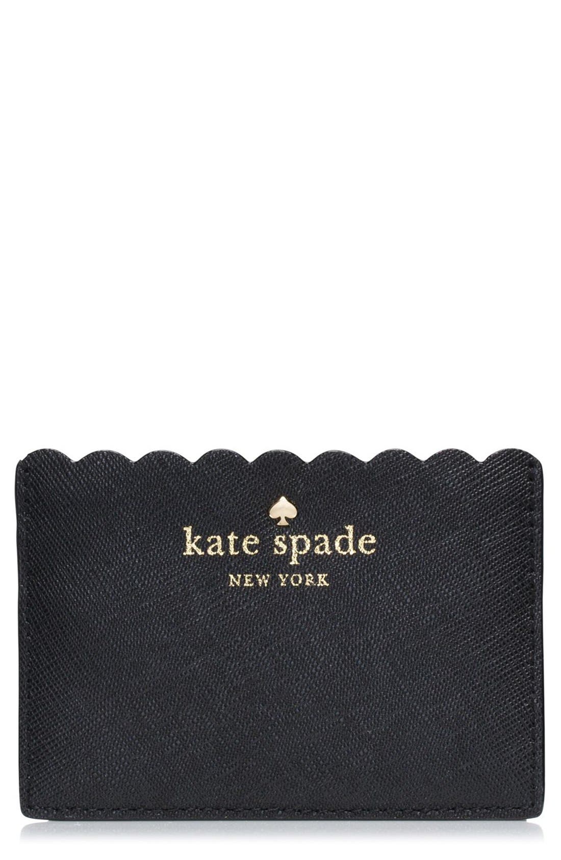 kate spade new york 'cape drive' saffiano leather card holder Nordstrom
