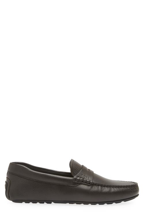 Shop Hugo Boss Boss Noel Driving Shoe In Dark Brown