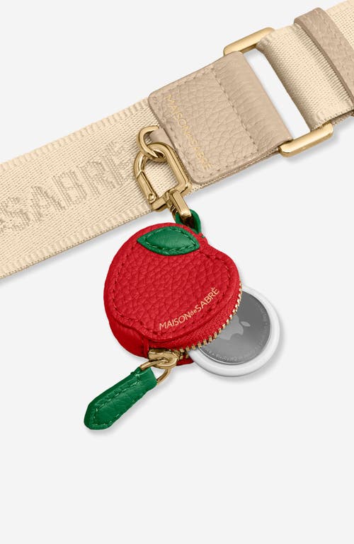 Maison De Sabre The Sabremoji Fruit Charm In Apple