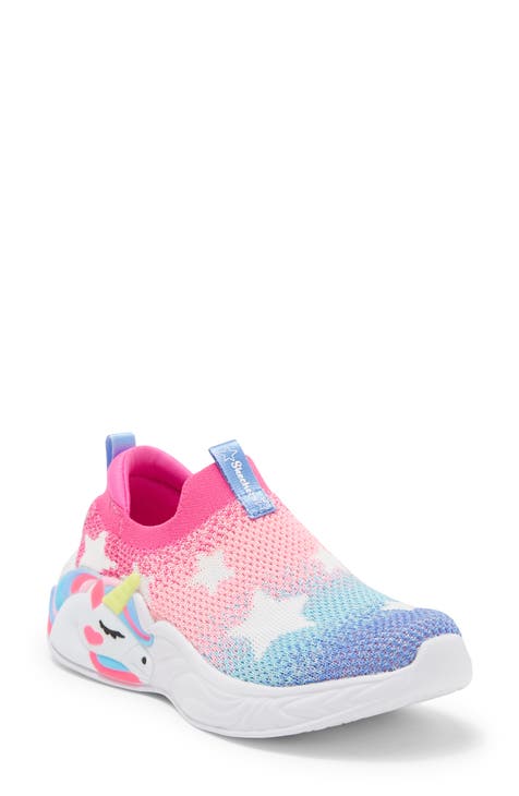 Multicolor Girls Little-big Kid Ultra Flex Slip-in Slip On Sneaker