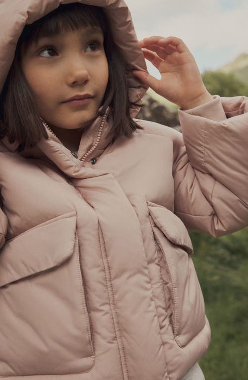 NEXT NEXT KIDS' UTILITY QUILTED CROP PUFFER JACKET 