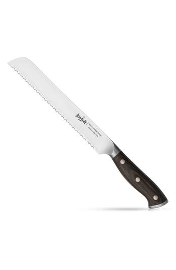 Shop Joyjolt 8" Stainless Steel Bread Knife In Silver/black