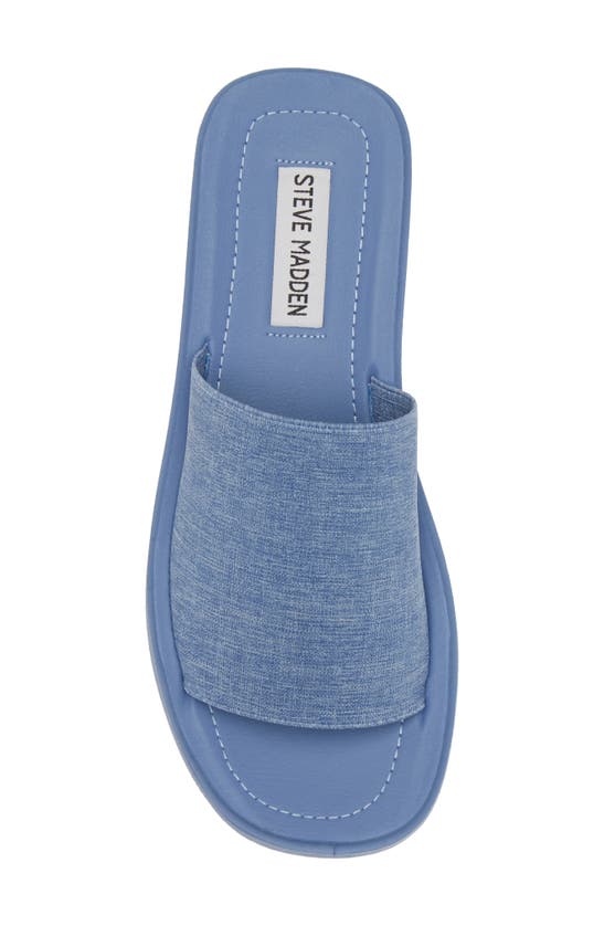 Shop Steve Madden Gimmee Platform Wedge Sandal In Denim