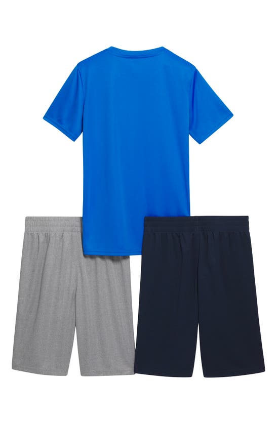Shop Puma Kids' Performance T-shirt & Pull-on Shorts Set In Blue
