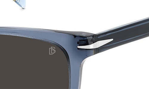 Shop David Beckham Eyewear 52mm Rectangular Sunglasses In Blue