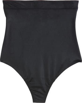 Spanx Suit Your Fancy High-Waisted Thong - Black