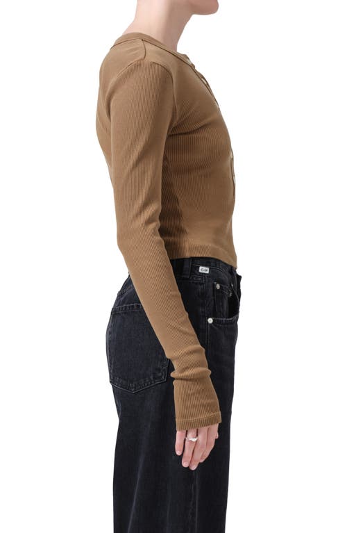 Citizen Of Humanity Citizens Of Humanity Varra Rib Henley In Ambra