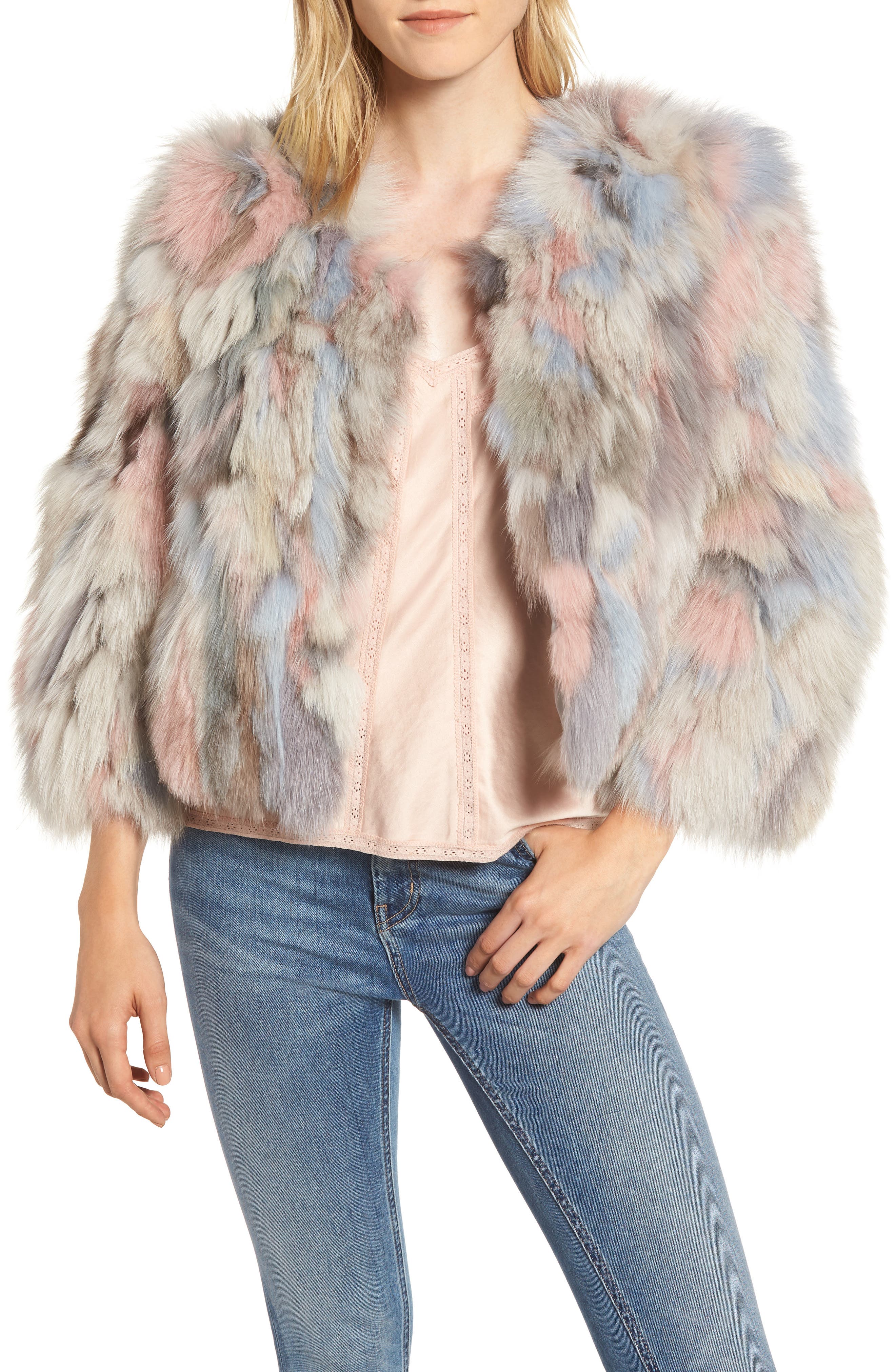Jocelyn Fox Fur Jacket Flash Sales, 58 