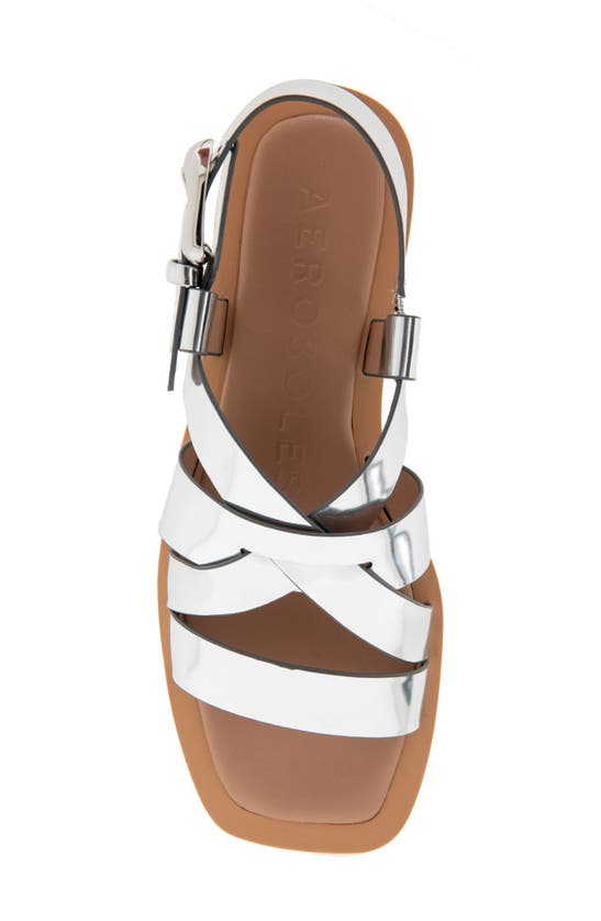 Shop Aerosoles St. Clair Sandal In Silver Pu