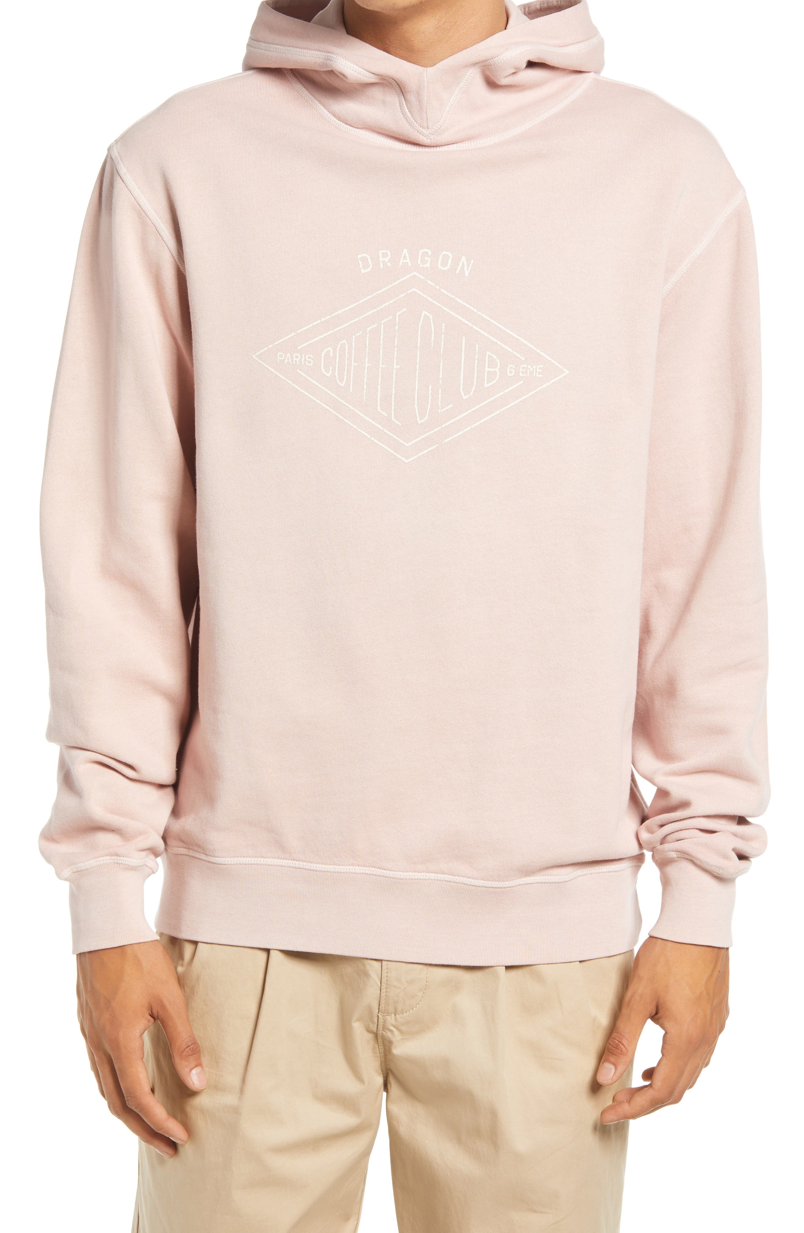 light pink hoodie mens