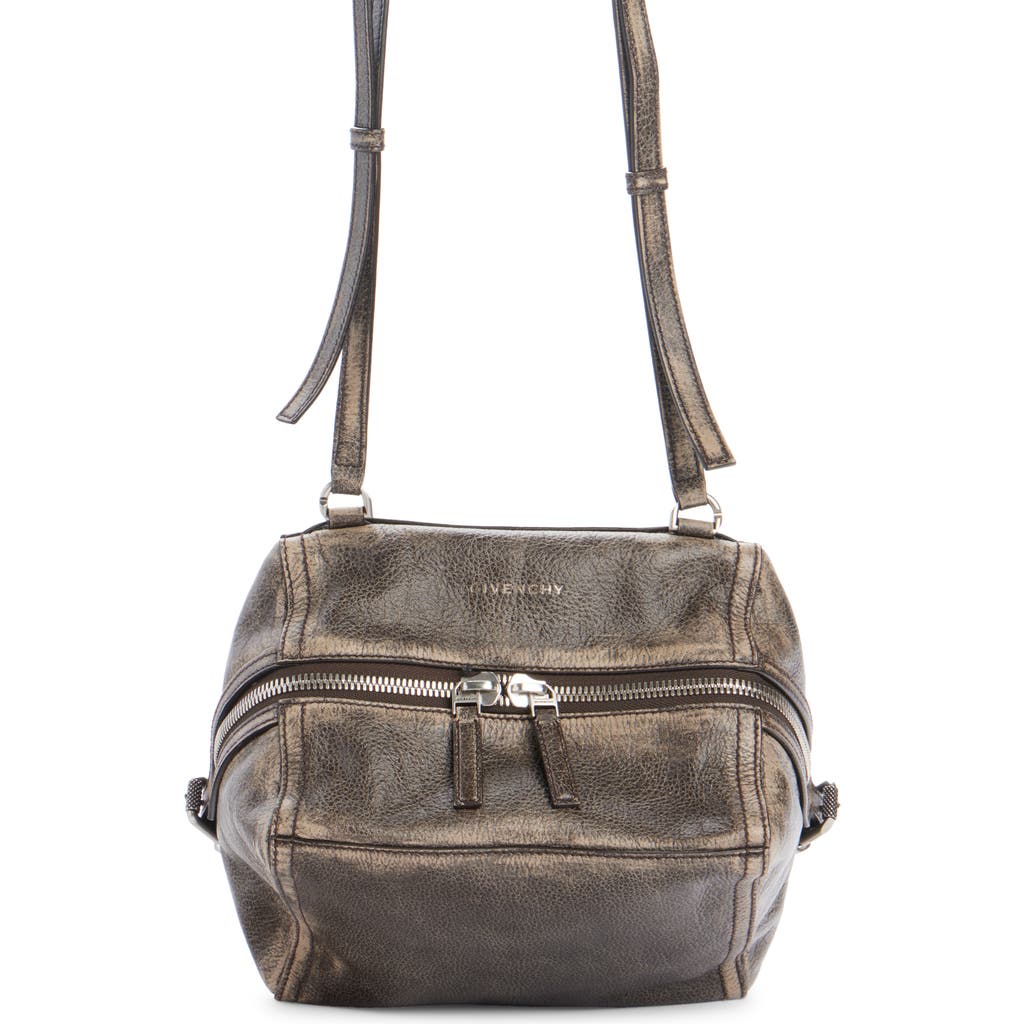 Givenchy Small Pandora Cube Crossbody Bag In Beige/brown