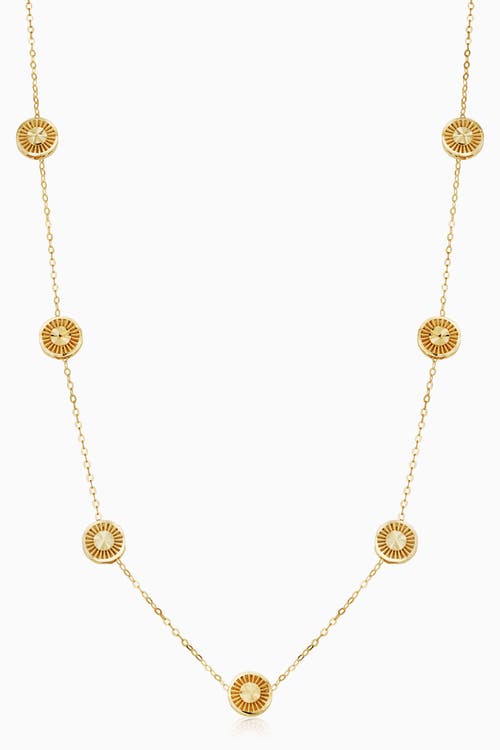 Oradina Women's 14k Yellow Gold Roma Station Necklace In Yellow Gold