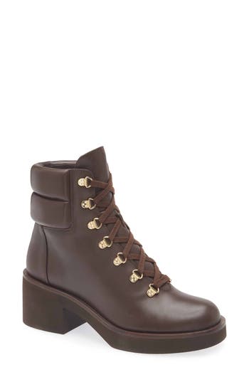 Stuart Weitzman Sussex Hiker Boot In Walnut Tonal