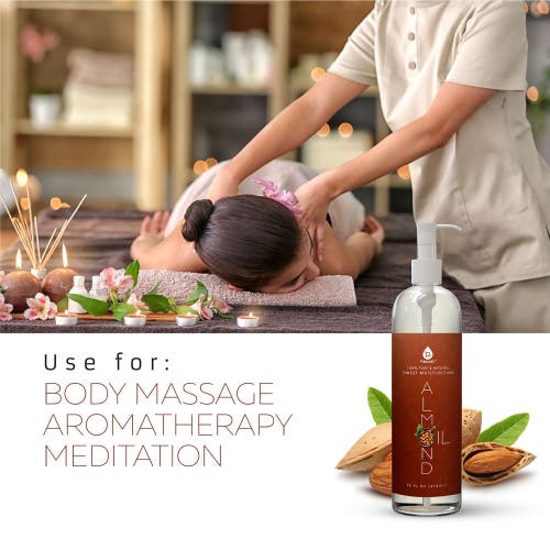 Pursonic 100% Pure & Natural Sweet Almond Oil 16 Oz. In Multicolor