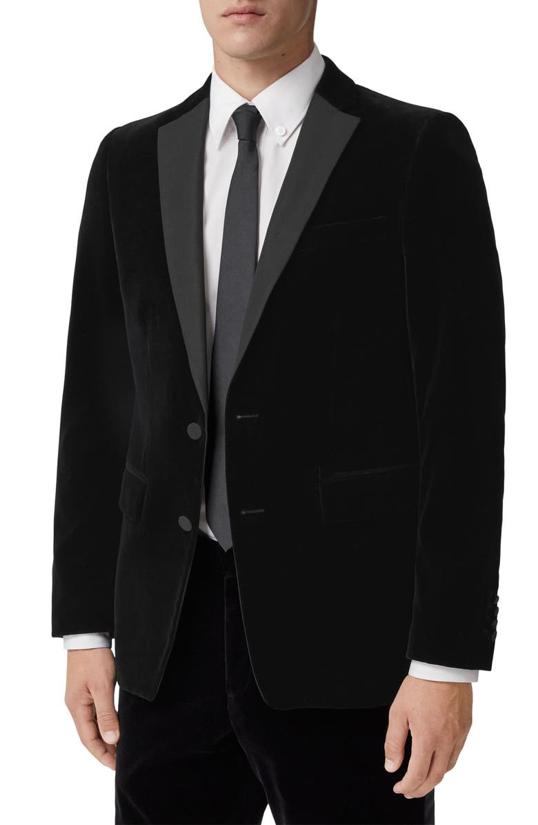 Burberry Velvet Tuxedo Jacket | Nordstrom