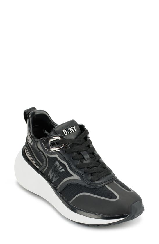 Dkny Aki Sneaker In Black/ Gunmetal | ModeSens