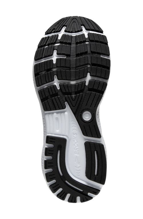 Brooks Ghost 16 Running Shoe In Black/grey/white