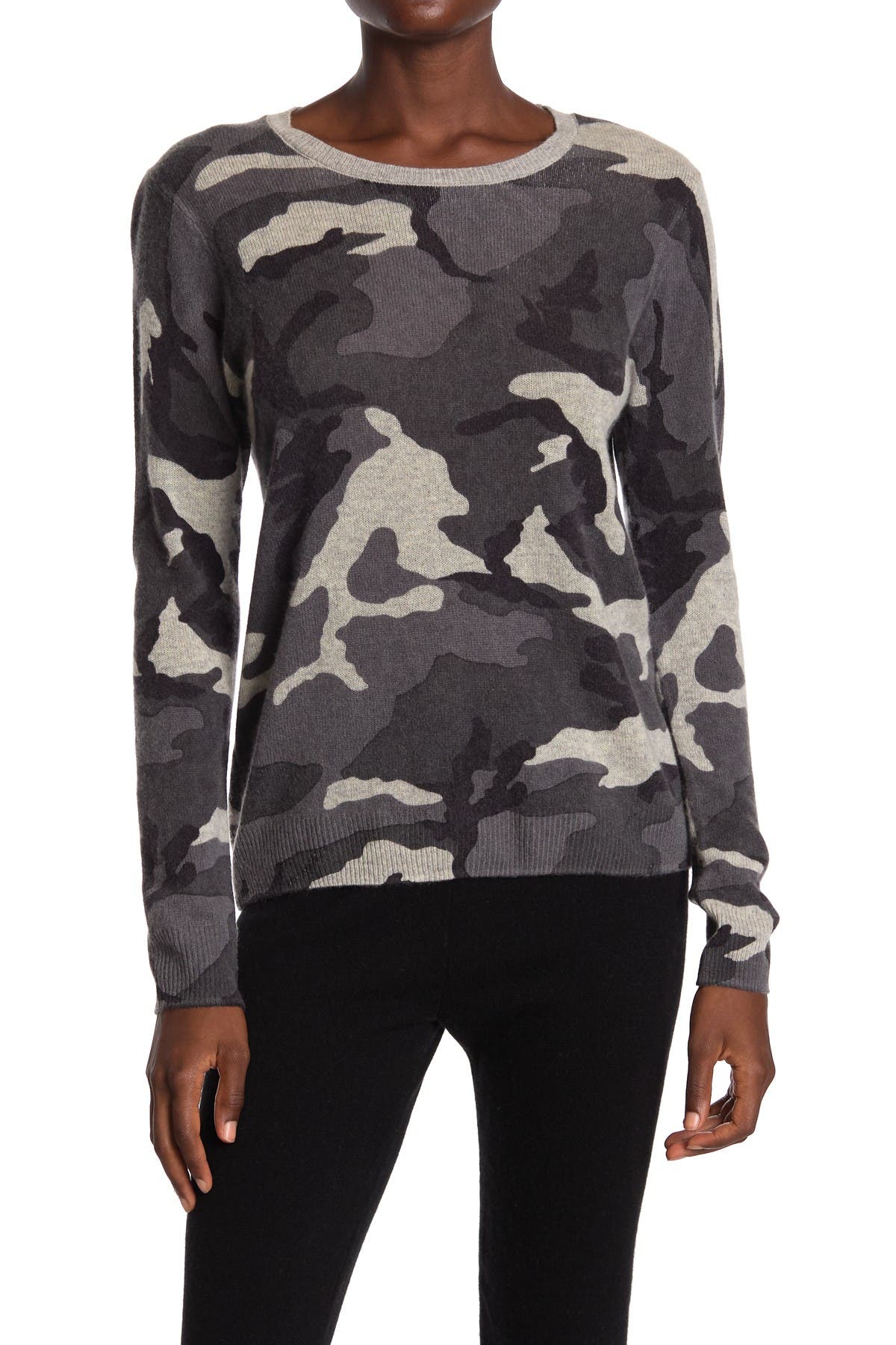 cashmere camo sweater
