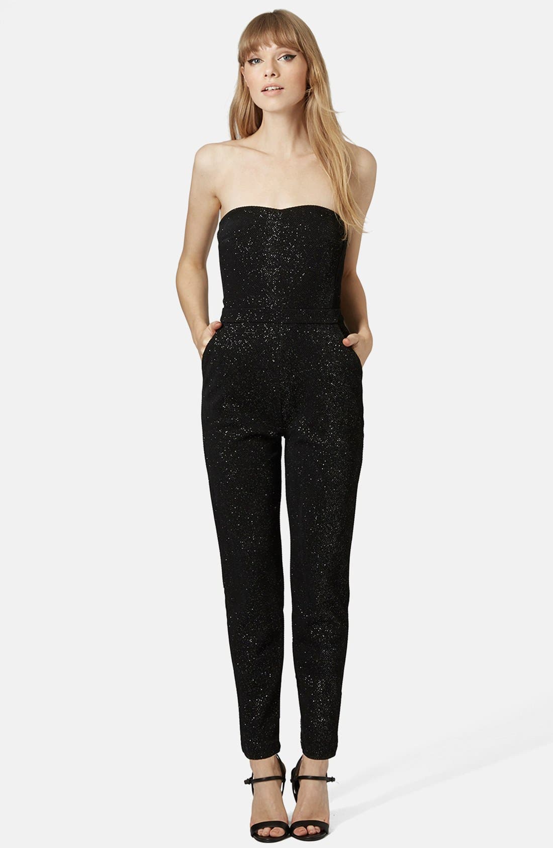 topshop bandeau jumpsuit